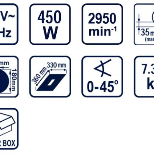 Машина за плочки 450W ø180mm RD-ETC25 Машина за плочки 450W ø180mm RD-ETC25