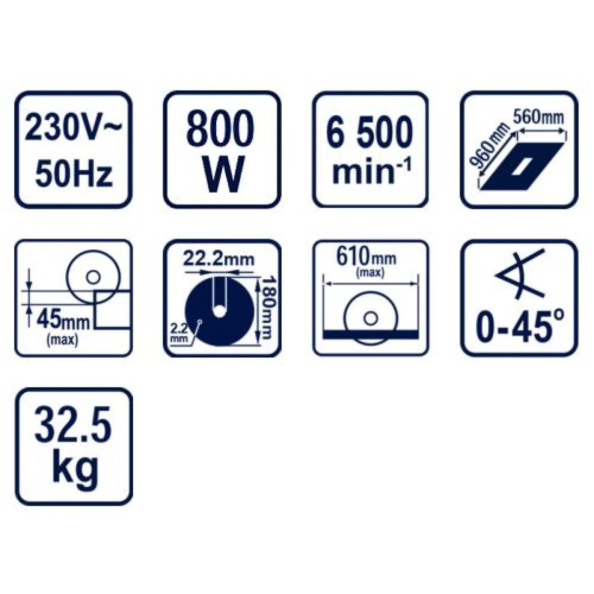 Машина за плочки 800W 61cm Ø180mm RDP-ETC27 078002