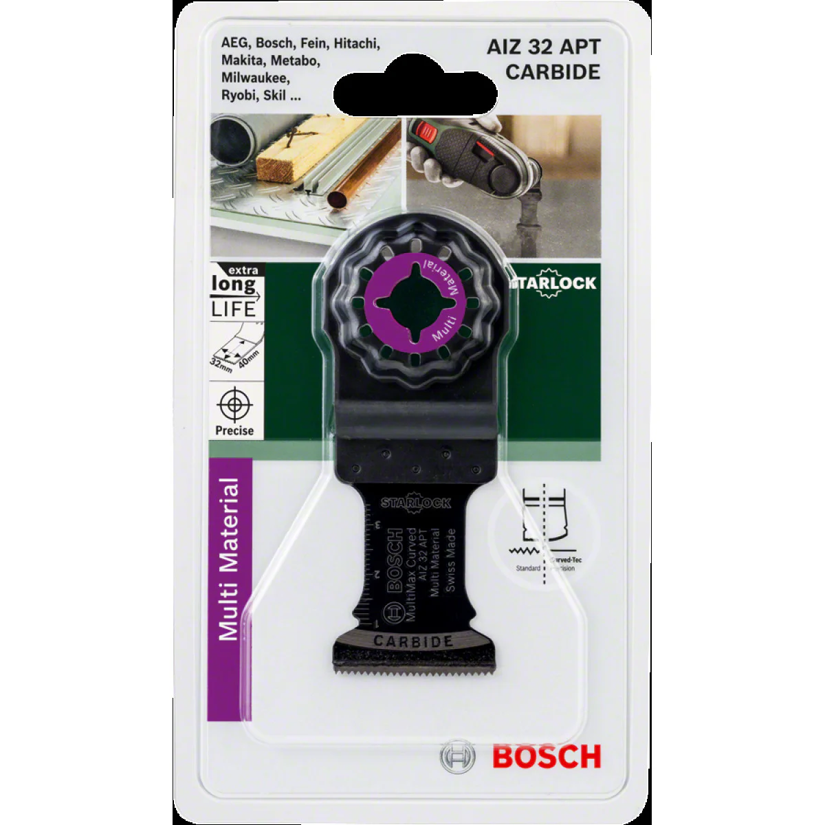 Нож за прецизно рязане AIZ 32 APT MultiMax , Bosch Хоби 2609256F00