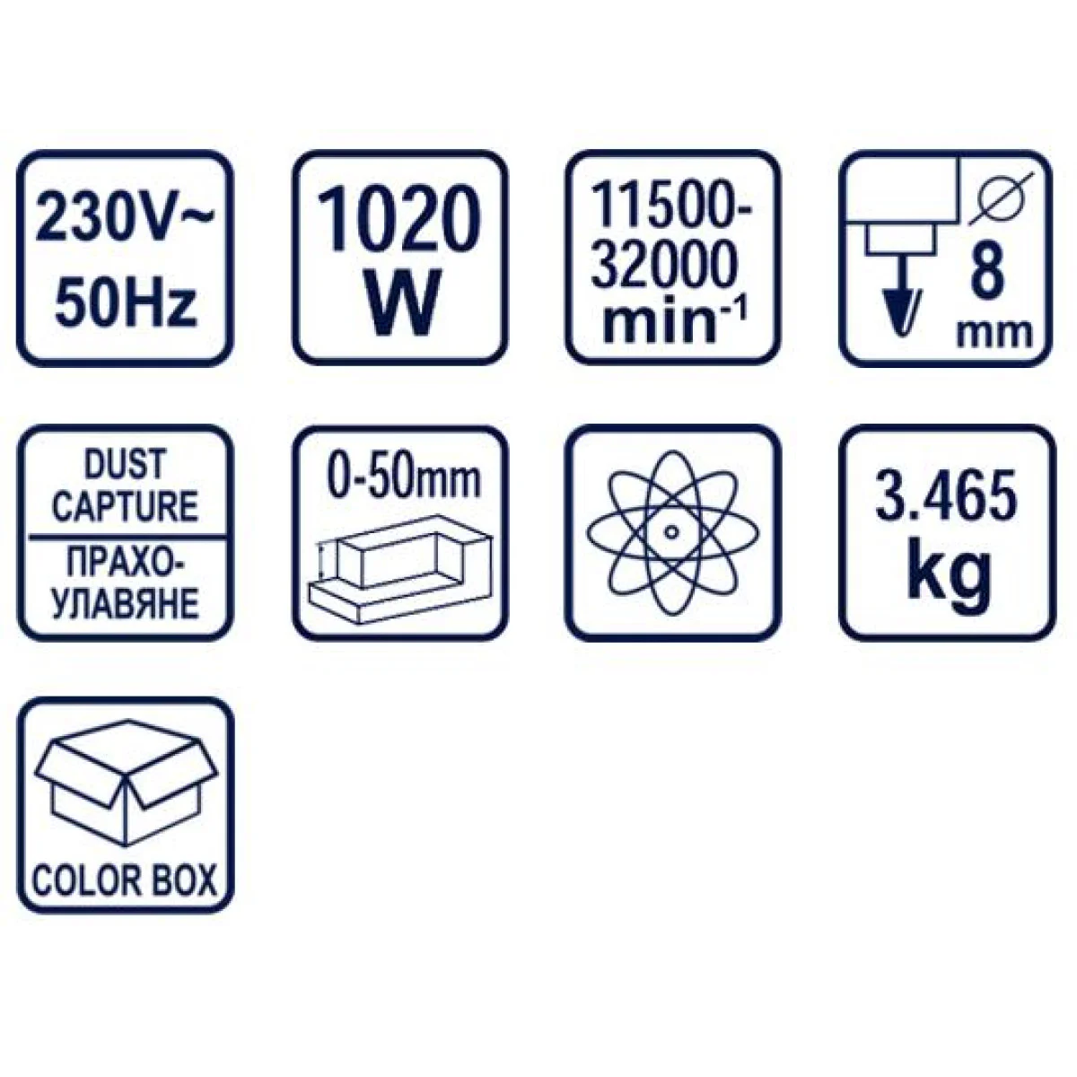 Оберфреза 1020W 8mm до 32 000min-1 RD-ER07 051102