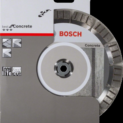  Диск диамантен за сухо рязане на стоманобетон и зидария , ф 180 x 22,23 x 2,4 x 12 ,  Bosch Best for Concrete