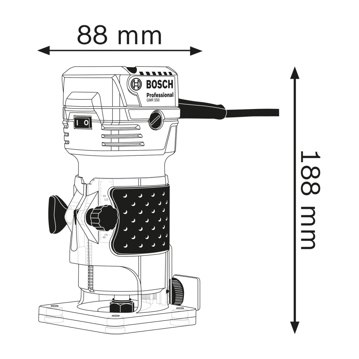 Фреза за кантове Bosch GKF 550