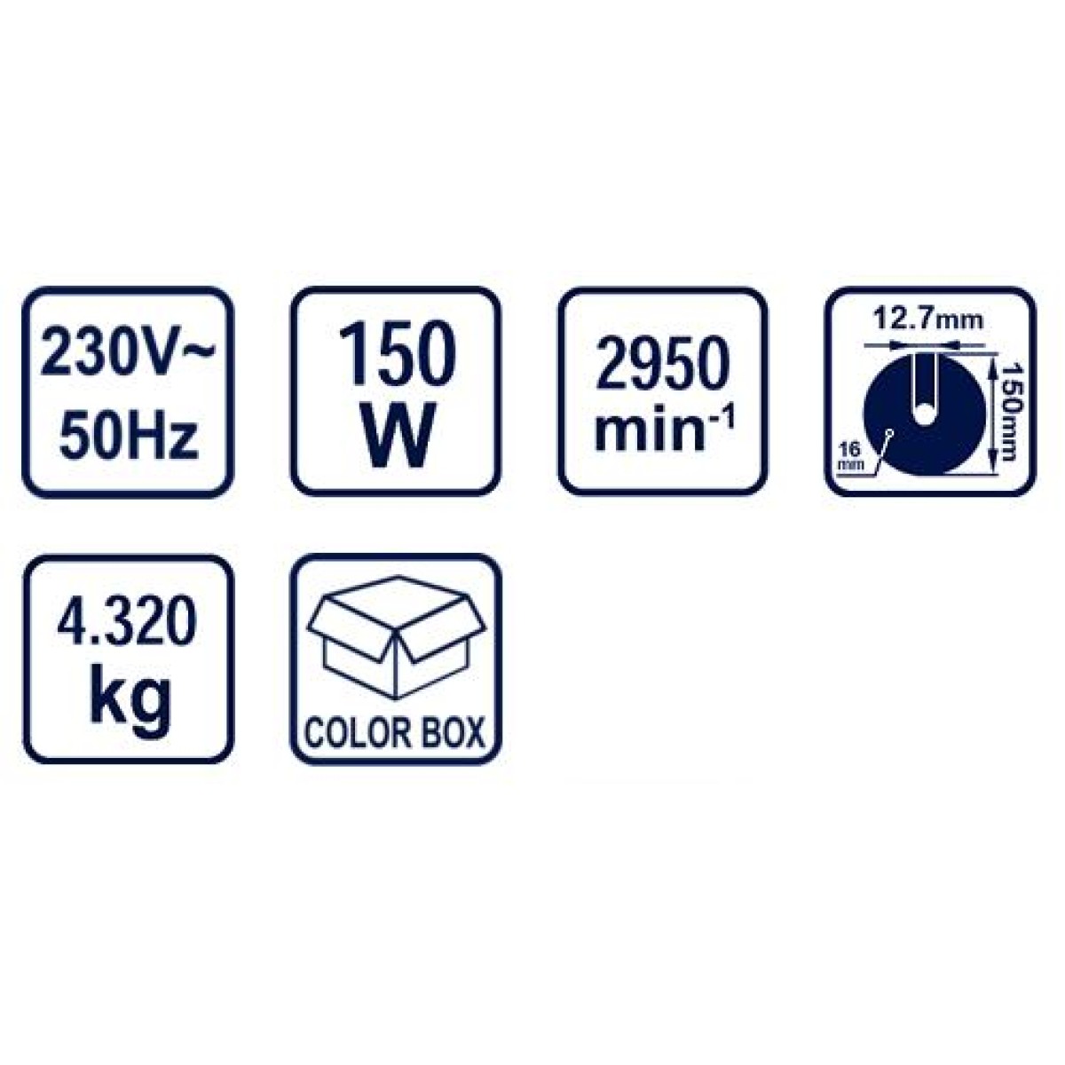 Шмиргел 150W ø150mm Райдер RD-BG01