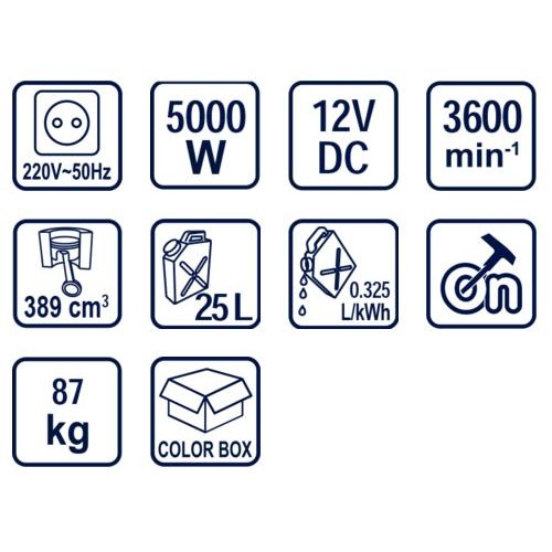 Генератор за ток бензинов 5kW RD-GG03