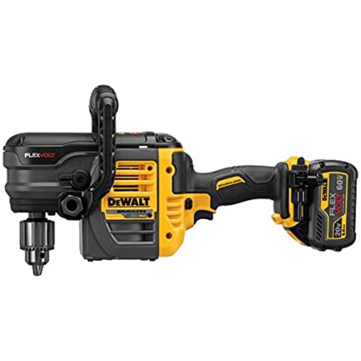  Комплект свредла  и ъглова бормашина  DEWALT FLEXVOLT 60V MAX DCD460T2