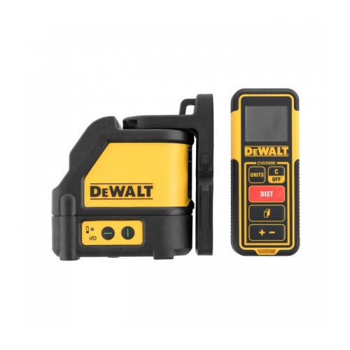 Лазерен линеен нивелир DeWALT, с 2 лъча 20 м, 0.3 мм/м, DW0889CG