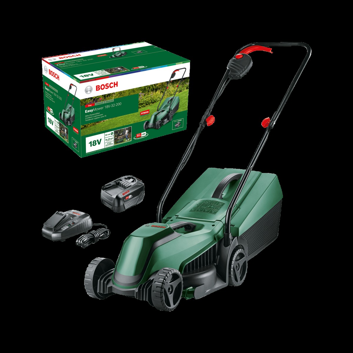 Акумулаторна косачка Bosch EasyMower 18V-32-200 1 x батерия PBA 18V 4.0Ah 