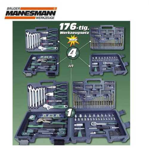 Комплект инструменти и гедоре Mannesmann 176 части