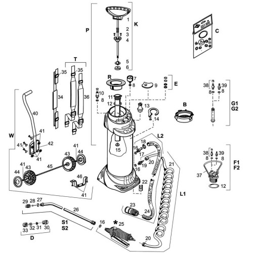 Пръскачка INOX PLUS Mesto 6л 6bar 3595P