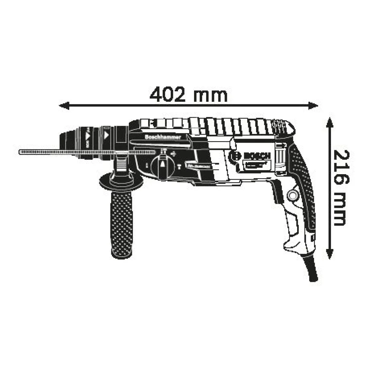 Перфоратор със SDS plus BOSCH GBH 2-28 F 0611267600