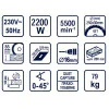 Пет операционна дървообработваща мултифункционална машина 2200W RDP-CWM01 059402