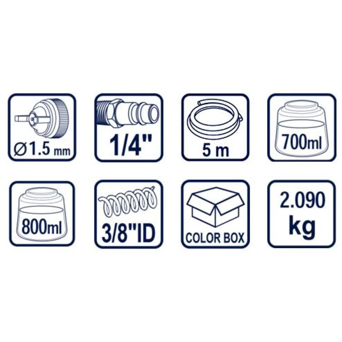 Пистолет за боя и за въздух 5бр к-т RD-AT01 089902