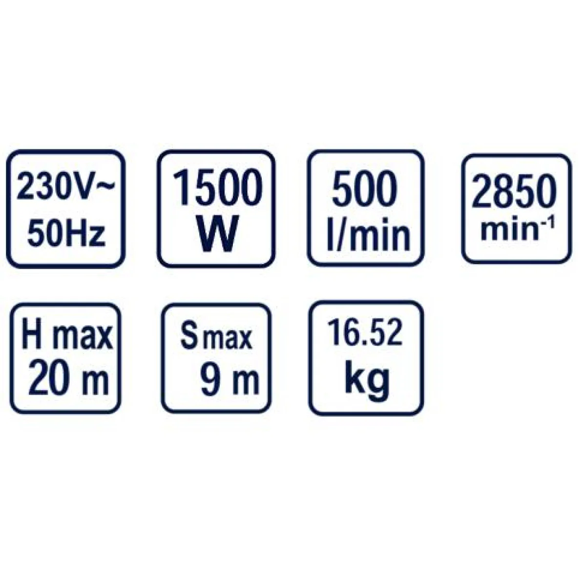 Помпа водна 1500W 2 max 500L/min Райдер RD-2DK20 070105