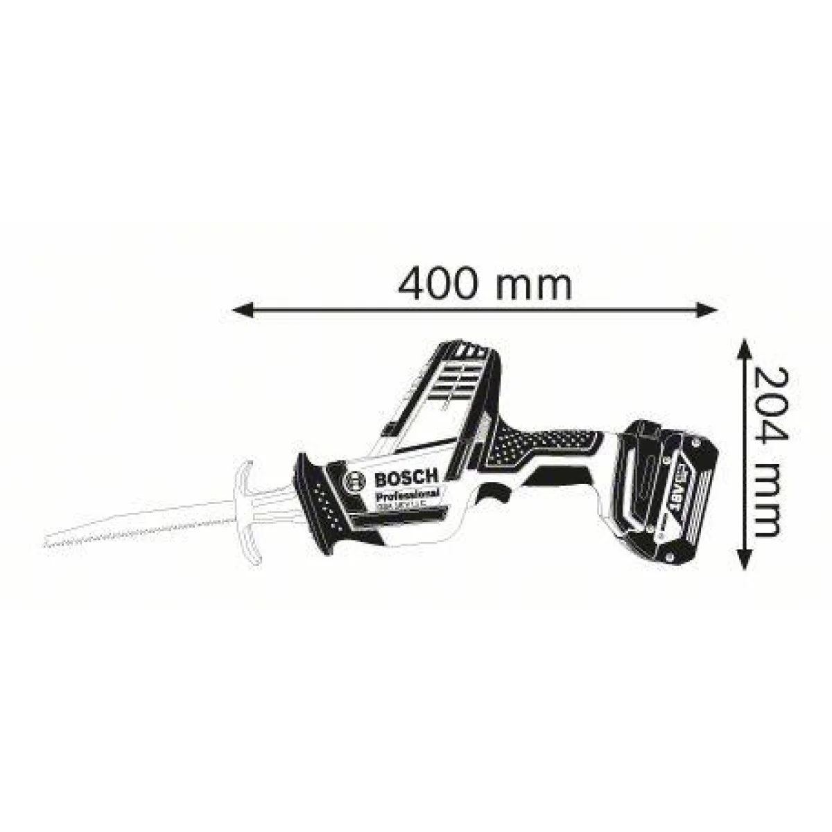 Прав прободен трион Bosch GSA 18 V-Li Compact Solo 06016A5001 Прав прободен трион Bosch GSA 18 V-Li Compact Solo 06016A5001