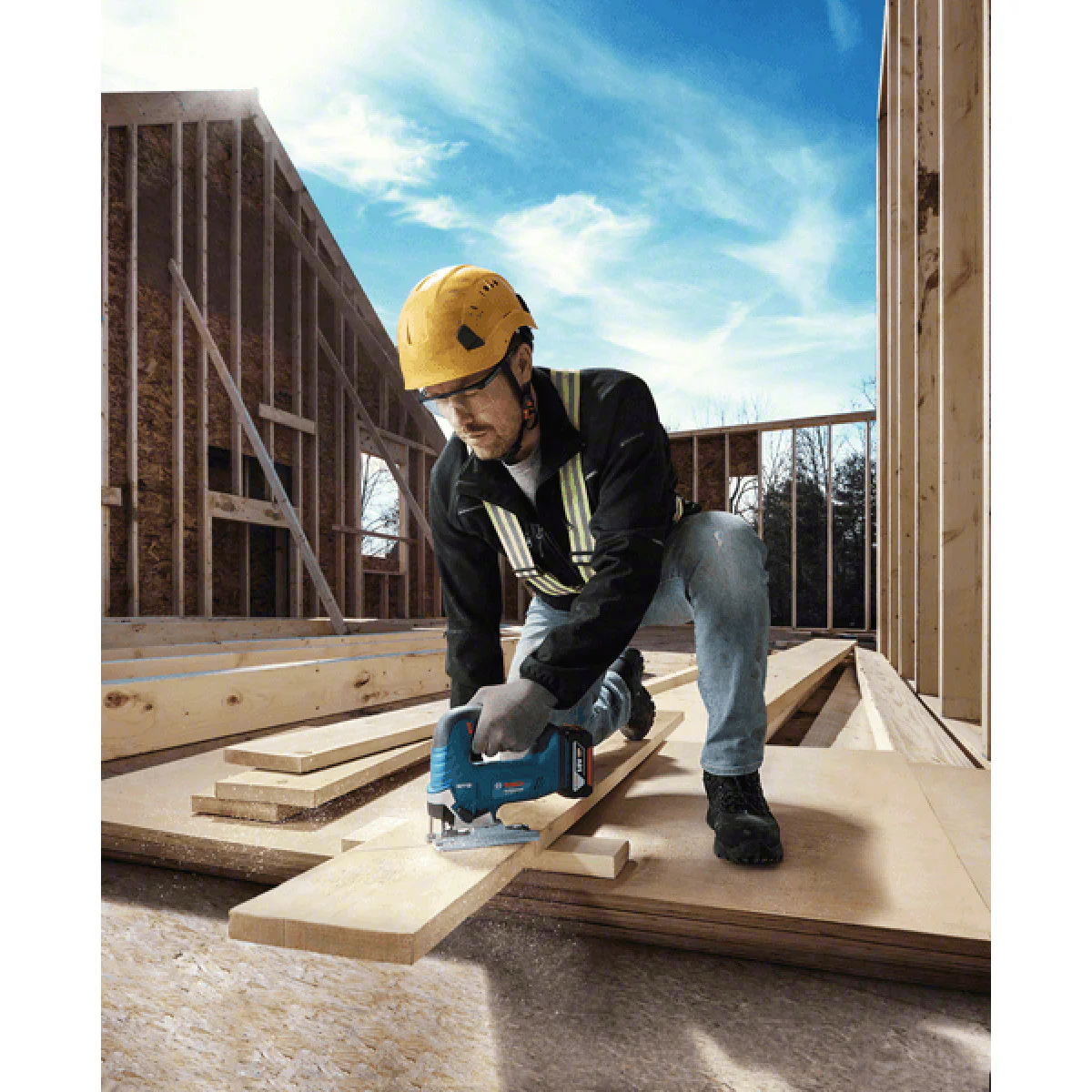Прободен трион Bosch GST 185-LI 1 x 4,0 Ah в куфар 06015B3023 Прободен трион Bosch GST 185-LI 1 x 4,0 Ah в куфар 06015B3023