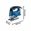 Прободен трион Bosch GST 750, 520 W 06015B4121