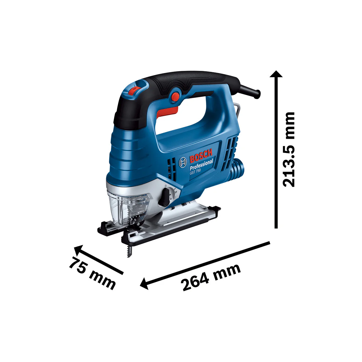 Прободен трион Bosch GST 750, 520 W 06015B4121 Прободен трион Bosch GST 750, 520 W 06015B4121