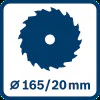 Ръчен циркуляр  GKS 55+ GCE Bosch Ø 165 mm 0601682100