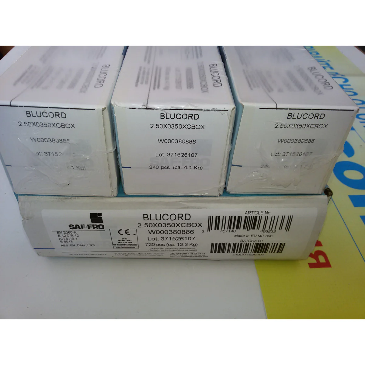 Електроди Рутилови BLUCORD 2.5х350мм - 4,1кг W000380886