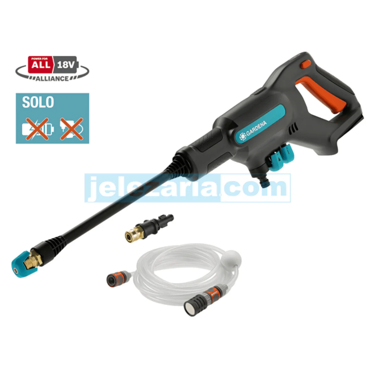 Акумулаторна водоструйка  GARDENA AquaClean 24 / 18V P4A - без батерия 14800-55