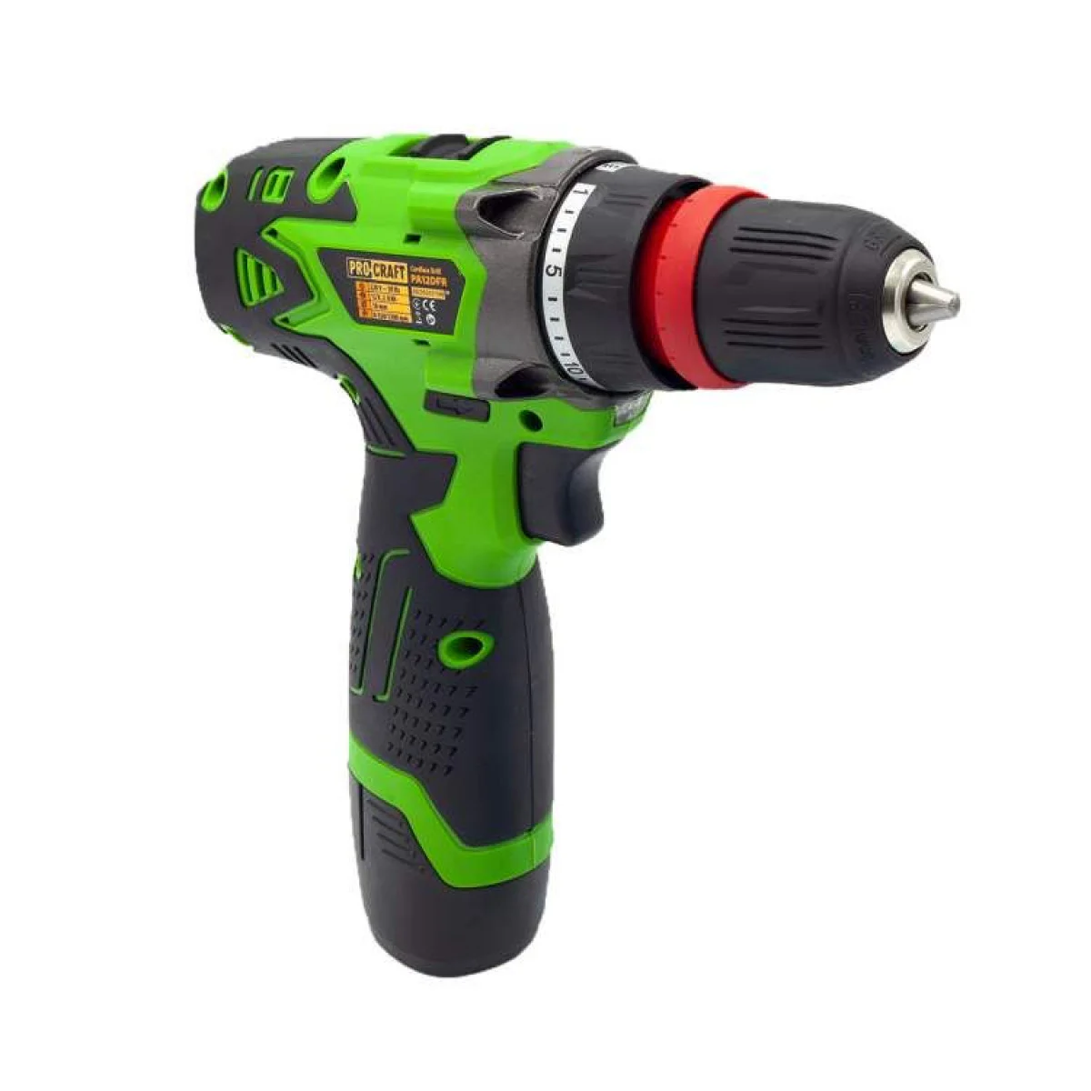 Акумулаторен винтоверт PROCRAFT PA12DFR, 2 батерии 12V, 1.5Ah, 1200 об/мин, 2 работни скорости PA12DFR