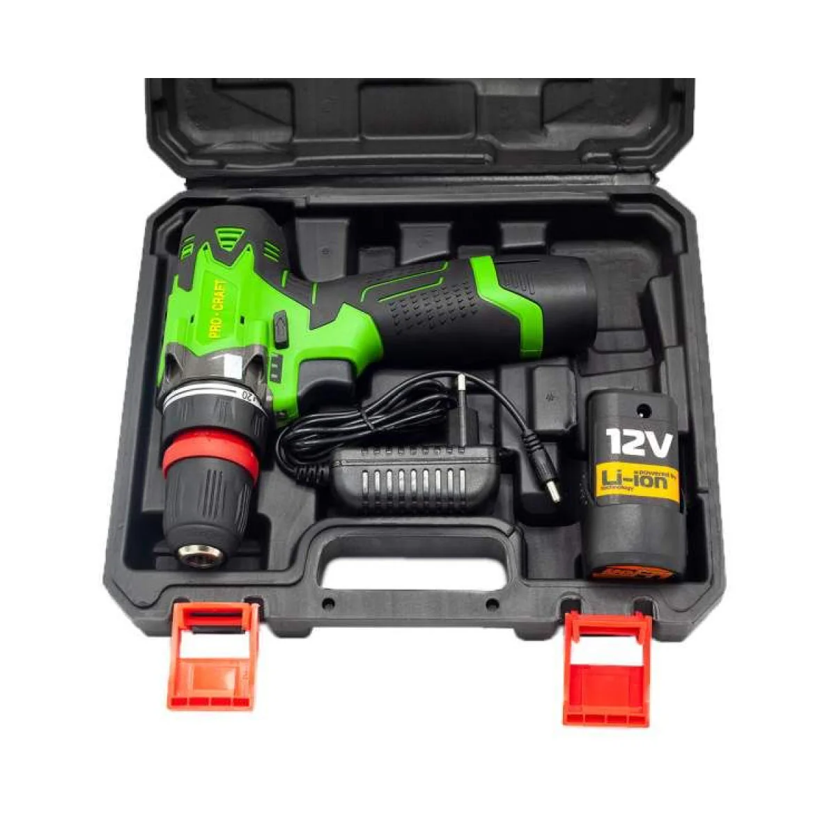 Акумулаторен винтоверт PROCRAFT PA12DFR, 2 батерии 12V, 1.5Ah, 1200 об/мин, 2 работни скорости PA12DFR