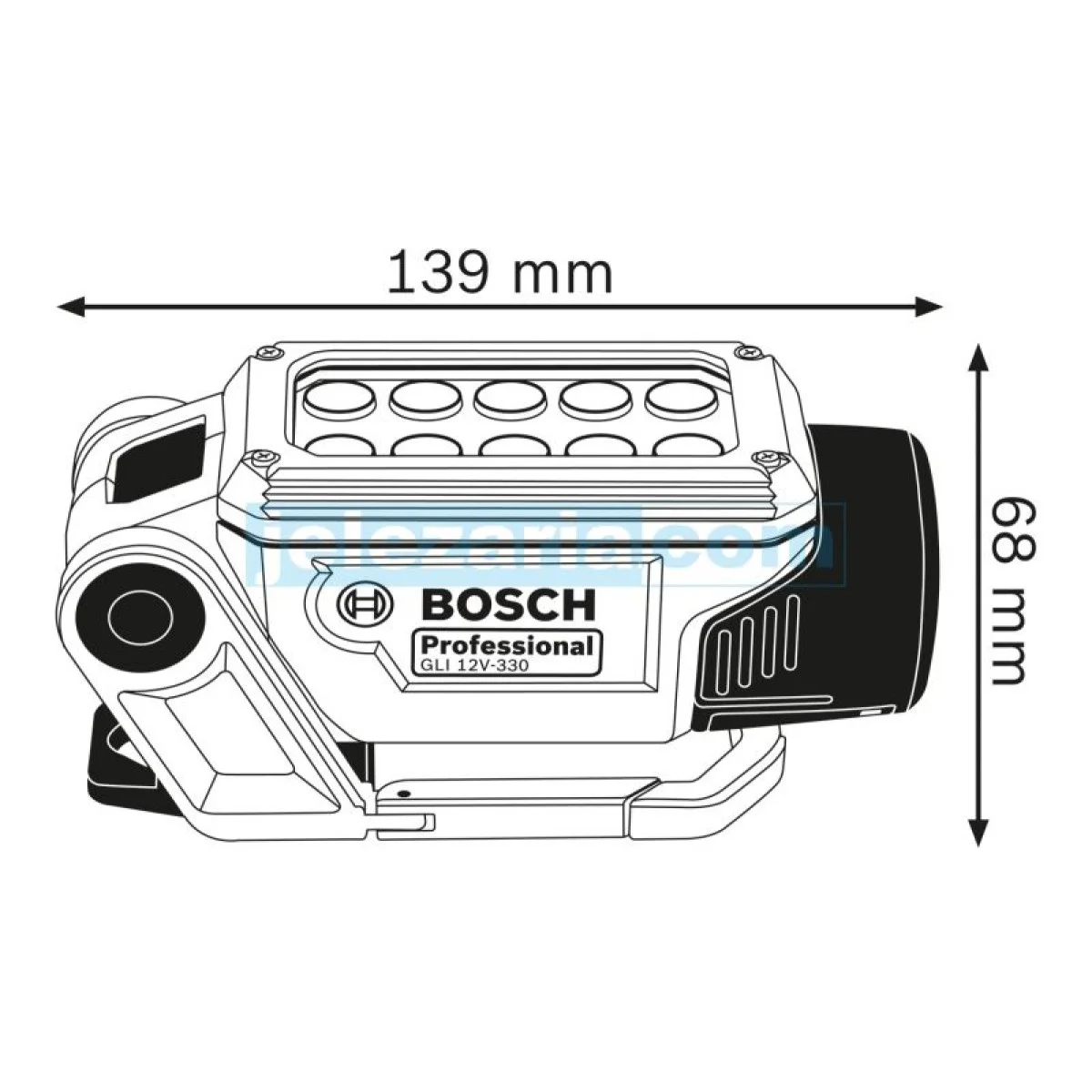 Акумулаторна лампа Bosch GLI 12V-330 06014A0000 Акумулаторна лампа Bosch GLI 12V-330 06014A0000