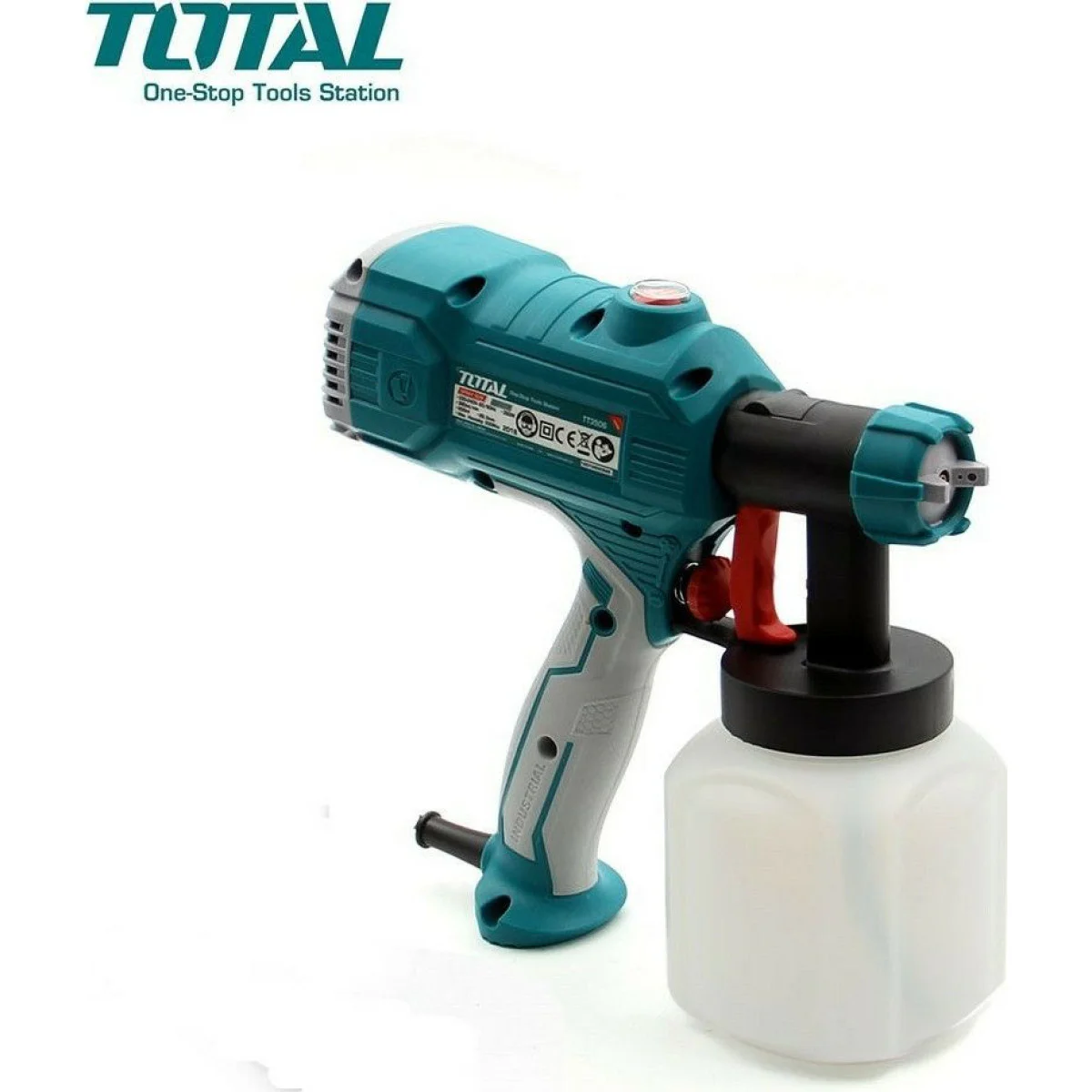Електрически пистолет за боядисване TOTAL Industrial, 450 W, 0.38 L/min TT3506