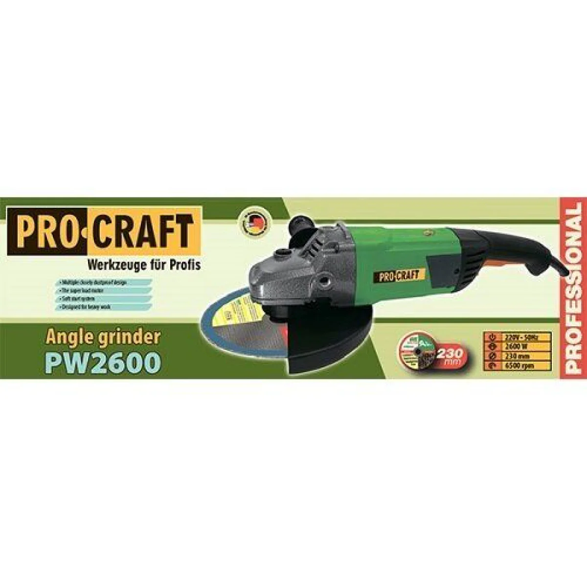 Ъглошлайф PROCRAFT  PW2600 PW26