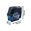 Комбиниран лазер Bosch GCL 2-50 C 0601066G00 Комбиниран лазер Bosch GCL 2-50 C 0601066G00