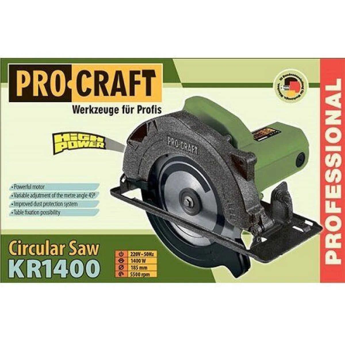 Ръчен циркуляр PROCRAFT KR1400 KR 1400