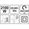 Оберфреза YATO YT 82380, 2100 W, 8 - 12 мм 82380