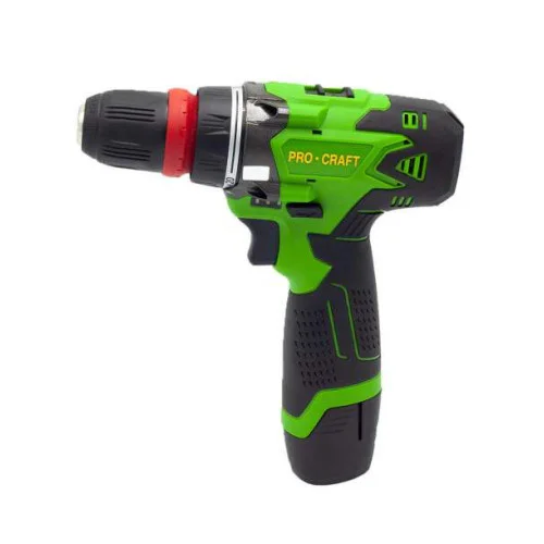 Акумулаторен винтоверт PROCRAFT PA12DFR, 2 батерии 12V, 1.5Ah, 1200 об/мин, 2 работни скорости