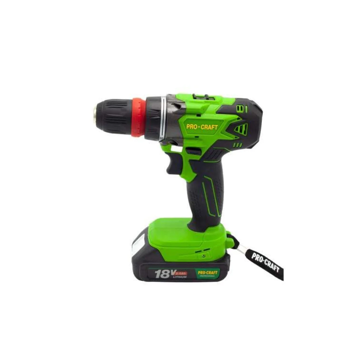 Акумулаторен винтоверт PROCRAFT PA18DFR, 2 батерии 18V, 2.0Ah, 1200 об/мин, 2 работни скорости PA18DFR