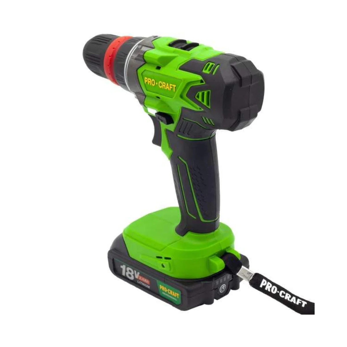 Акумулаторен винтоверт PROCRAFT PA18DFR, 2 батерии 18V, 2.0Ah, 1200 об/мин, 2 работни скорости PA18DFR