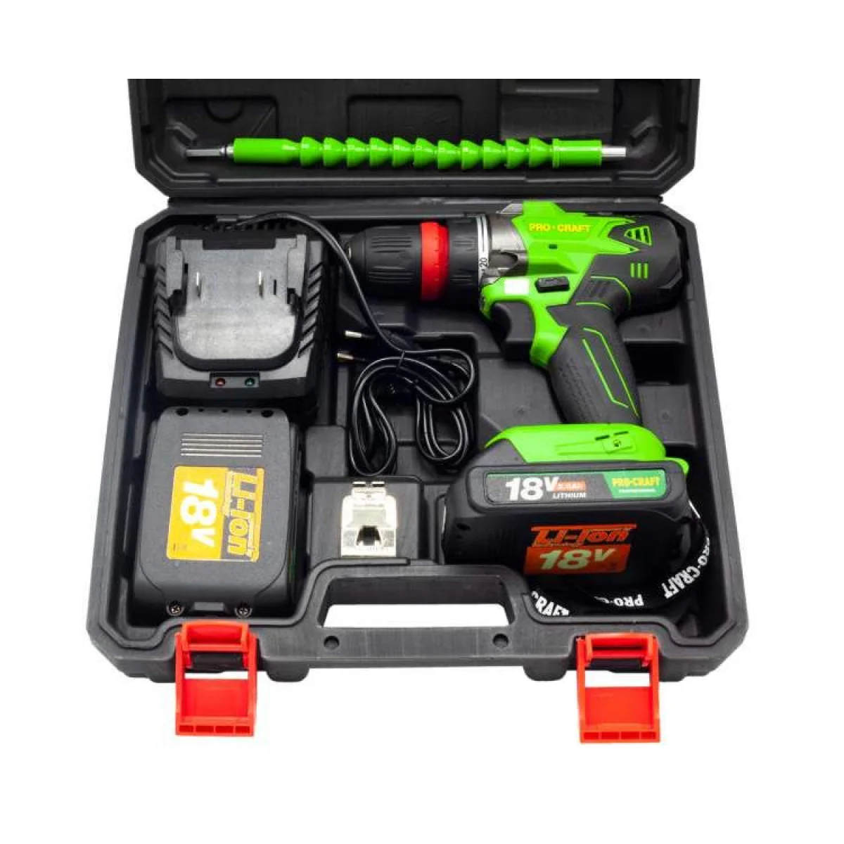 Акумулаторен винтоверт PROCRAFT PA18DFR, 2 батерии 18V, 2.0Ah, 1200 об/мин, 2 работни скорости PA18DFR