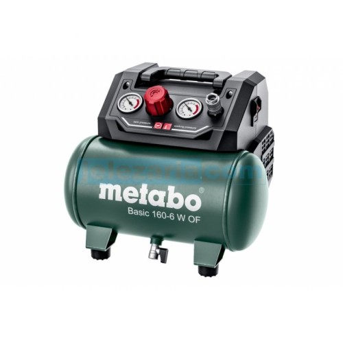 Безмаслен компресор 0.9kW METABO BASIC 160-6 W OF, 6 л