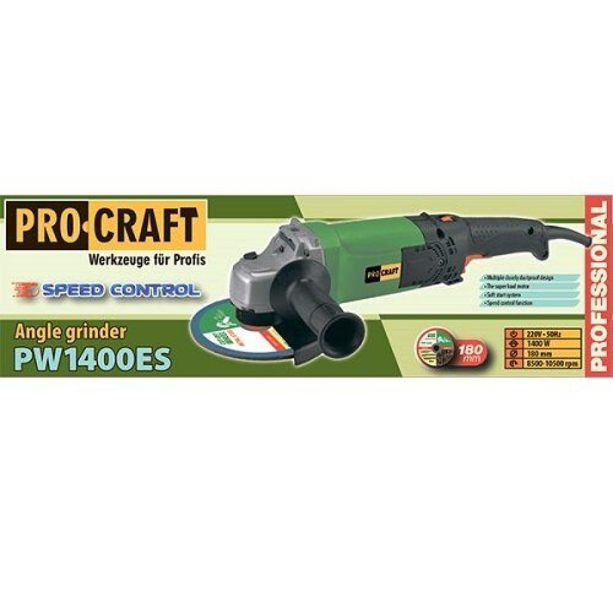 Ъглошлайф PROCRAFT  PW1400ES