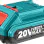 Акумулаторна батерия TOTAL Industrial, Li-Ion, 20 V, 2.0 Ah
