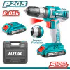 Акумулаторен ударен винтоверт TOTAL Industrial, 20 V, 2 x 2.0 Ah Li-Ion