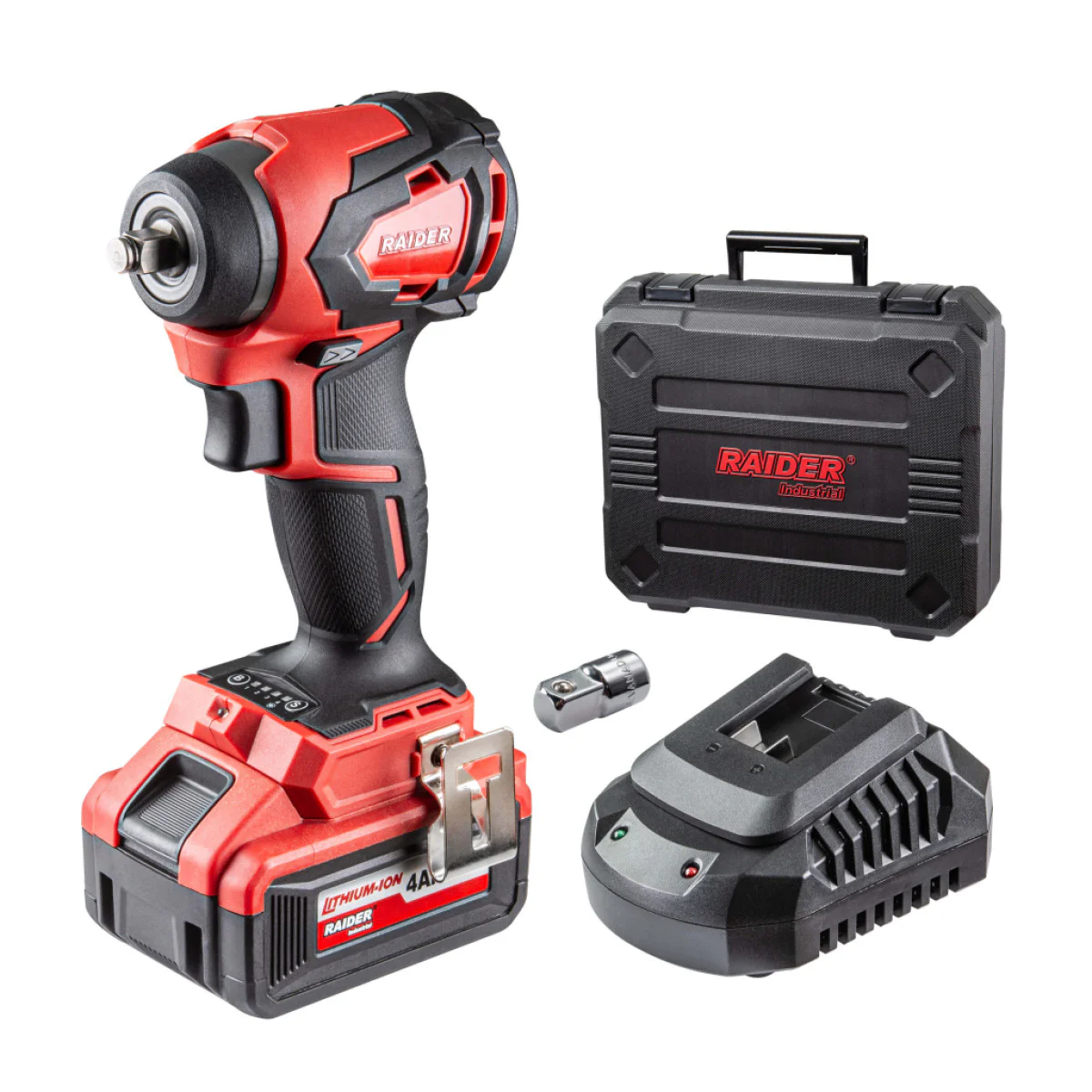 Акумулаторен безчетков гайковерт RDI-IBW03, 1 бр батерия 20V, 4Ah, 280Nm, 3/8“ и 1/2, куфар 031303 Акумулаторен безчетков гайковерт RDI-IBW03, 1 бр батерия 20V, 4Ah, 280Nm, 3/8“ и 1/2, куфар 031303