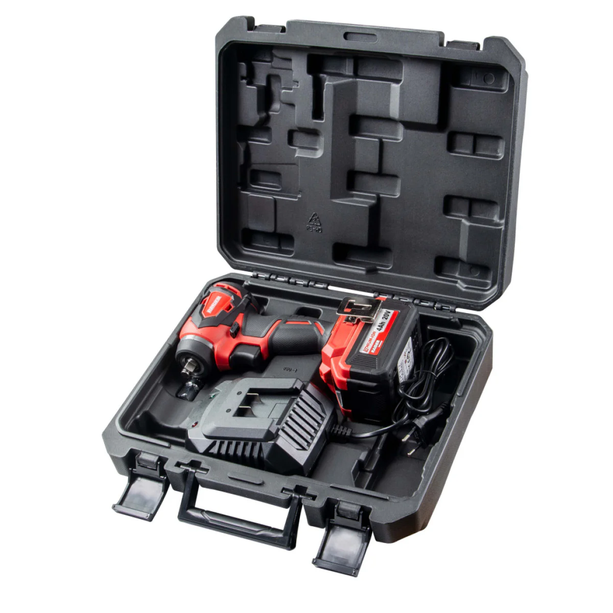 Акумулаторен безчетков гайковерт RDI-IBW03, 1 бр батерия 20V, 4Ah, 280Nm, 3/8“ и 1/2, куфар 031303 Акумулаторен безчетков гайковерт RDI-IBW03, 1 бр батерия 20V, 4Ah, 280Nm, 3/8“ и 1/2, куфар 031303