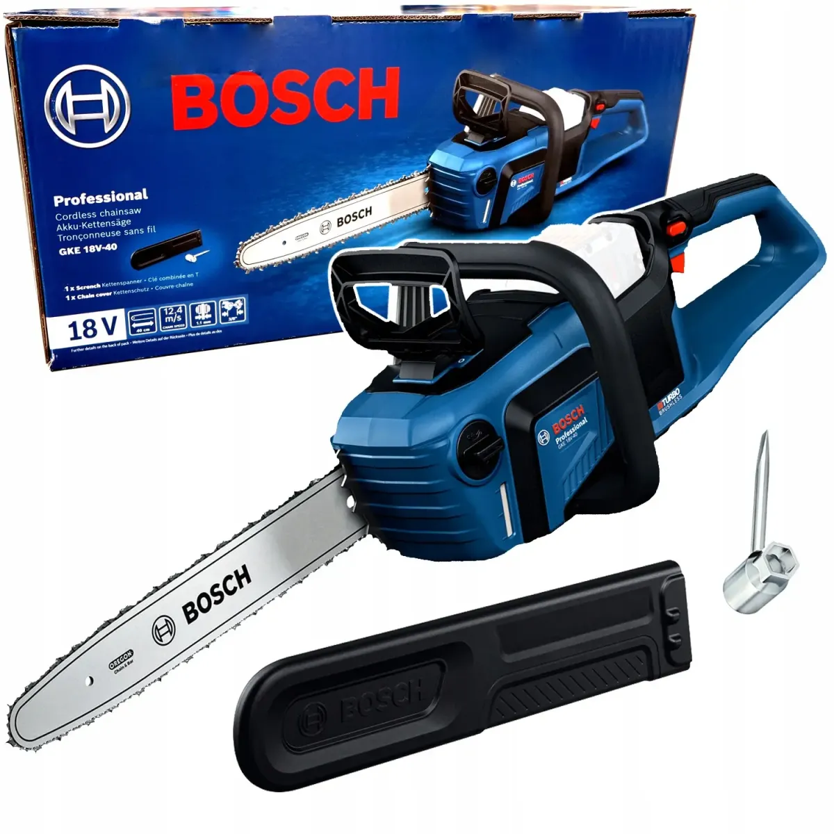 Акумулаторен верижен трион Bosch GKE 18V-40 Professional, 40 cm, без батерия и зарядно 06008D3000