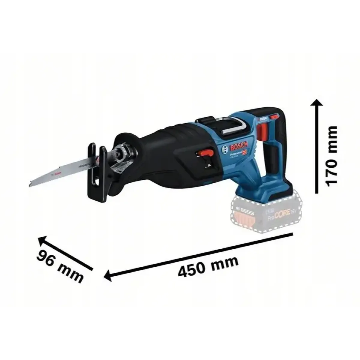 Акумулаторен саблен трион Bosch GSA 185-LI без батерия 06016C0020 Акумулаторен саблен трион Bosch GSA 185-LI без батерия 06016C0020