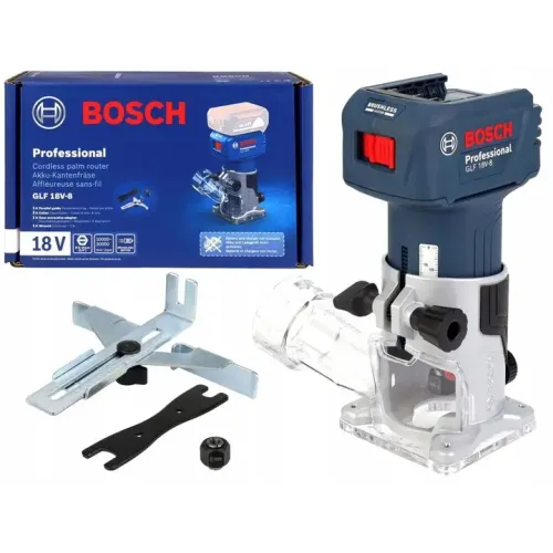 Оберфреза Bosch GLF 18V-8, цанга ¼", 6, 8 мм,
