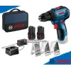 Акумулаторен винтоверт, Bosch GSR 12V-30 + 39 бр. консумативи 06019G9001
