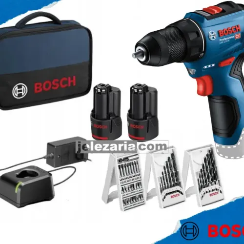 Акумулаторен винтоверт Bosch GSR 12V-30 с 39 бр. консумативи
