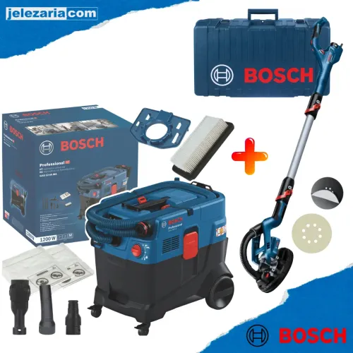 Прахосмукачка Bosch GAS 12-40 MA и Шлайфмашина Bosch GTR 550 