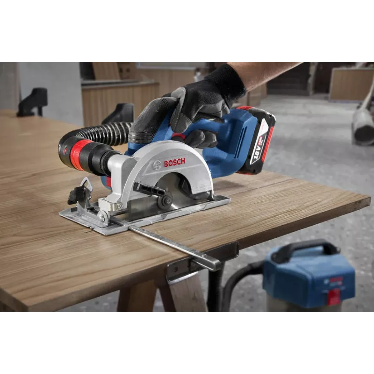 Акумулаторен циркуляр Bosch GKS 18V-51, 18 V, 140 мм, без батерия и зарядно + 1 x диск за циркуляр, Eco for wood, 140 mm x 1,8/1,1 x 20 mm, 30 06019M3120