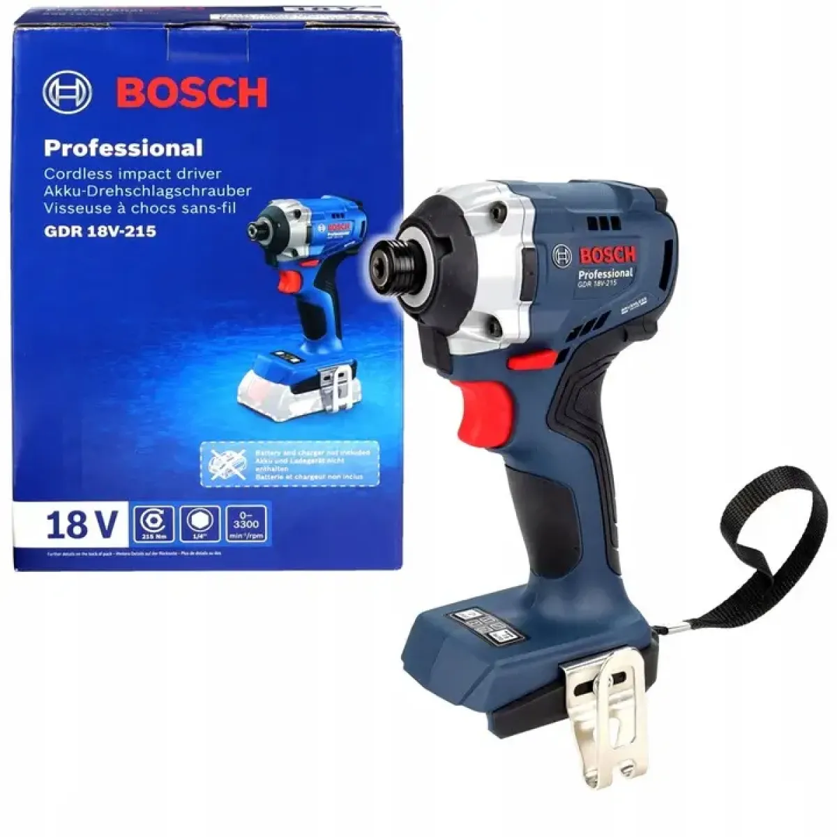 Акумулаторен ударен гайковерт GDR 18V-215 Bosch 215Nm 06019N2020